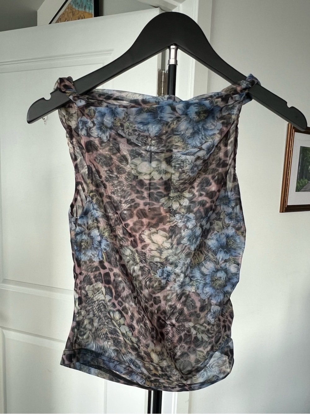 NWT REVOLVE Superdown Concha Maxi Skirt Set (Blue Multi) - Size S - Picture 5 of 7